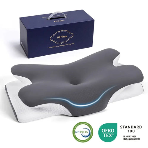 Cooling Ergonomic Memory Foam Neck Pillow