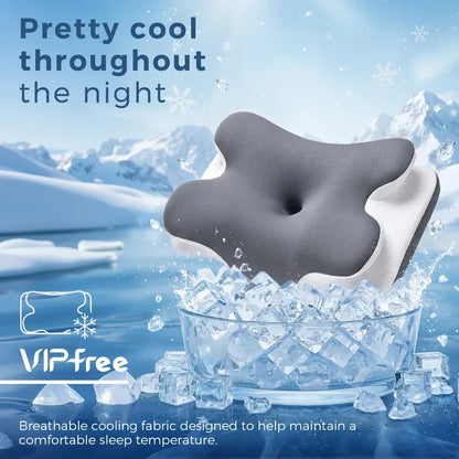 Cooling Ergonomic Memory Foam Neck Pillow