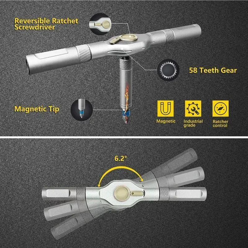 Compact Magnetic Screwdriver Set