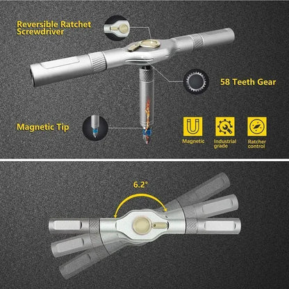 Compact Magnetic Screwdriver Set