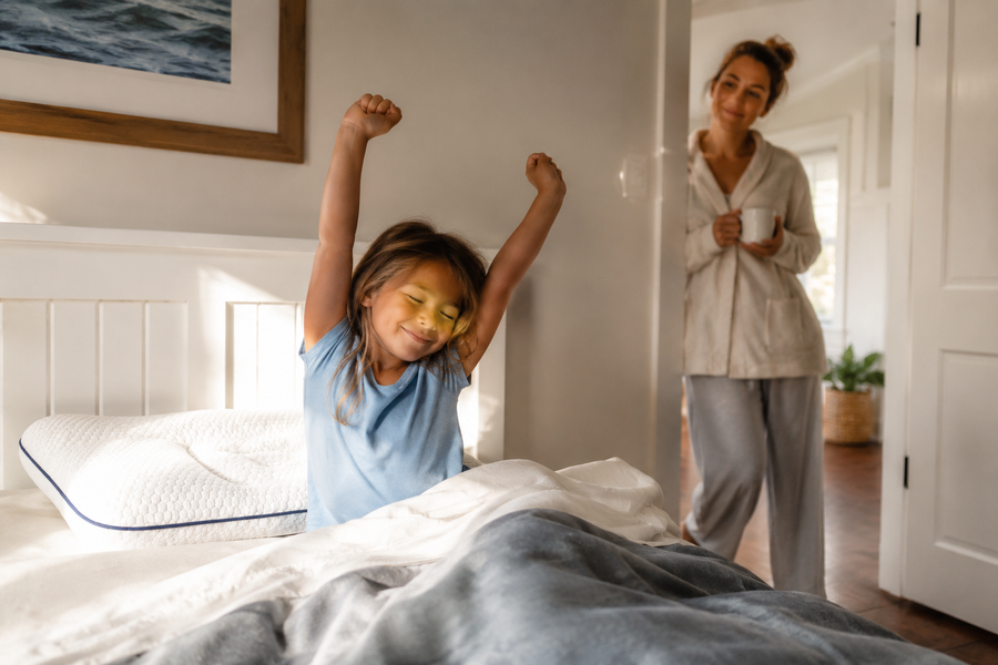 Eight-plus hours of sleep without pressure or stiffness