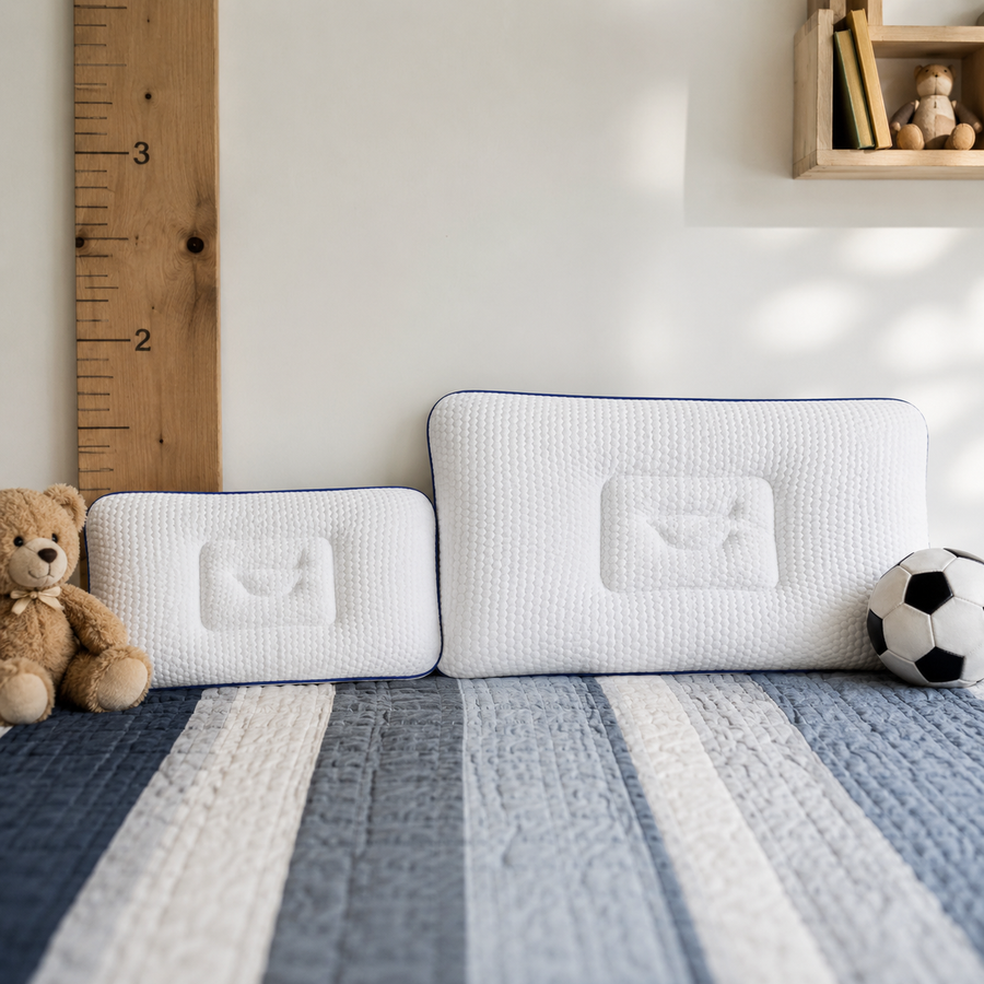 Age-adaptive pillow sizes for growing kids