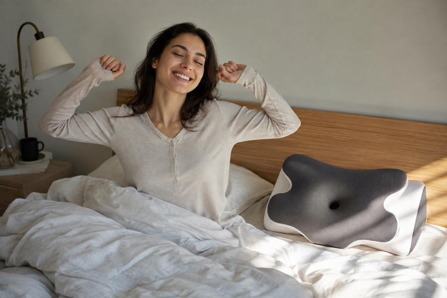 90-night risk-free trial on the cooling neck pillow