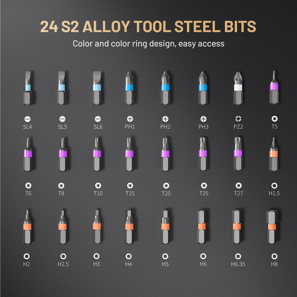 ATuMan RS1 24-in-1 Ratchet Screwdriver Set