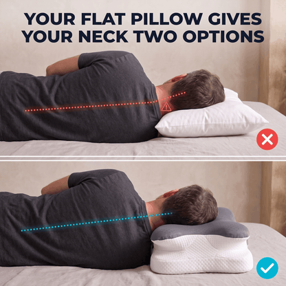 Cooling Ergonomic Memory Foam Neck Pillow