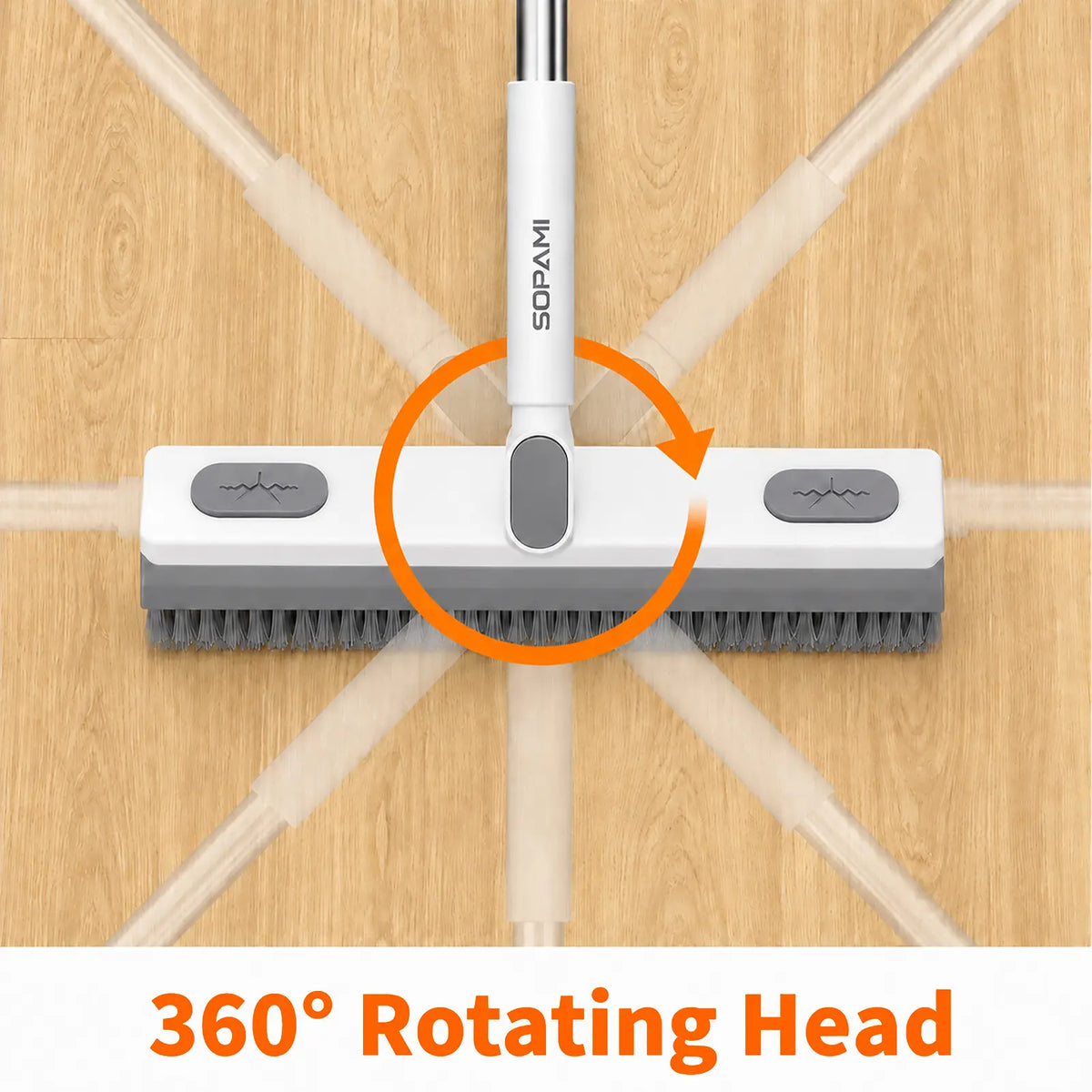SOPAMI 360° Rotating Gap Cleaning Tool - Extendable Adjustable No-Touch Cleaner for Windows, Sliding Doors, Narrow Spaces, Home Deep Cleaning