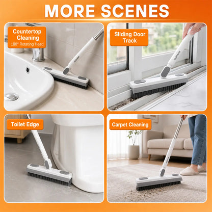 SOPAMI 360° Rotating Gap Cleaning Tool - Extendable Adjustable No-Touch Cleaner for Windows, Sliding Doors, Narrow Spaces, Home Deep Cleaning