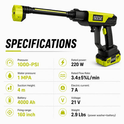 Cordless Portable Pressure Washer