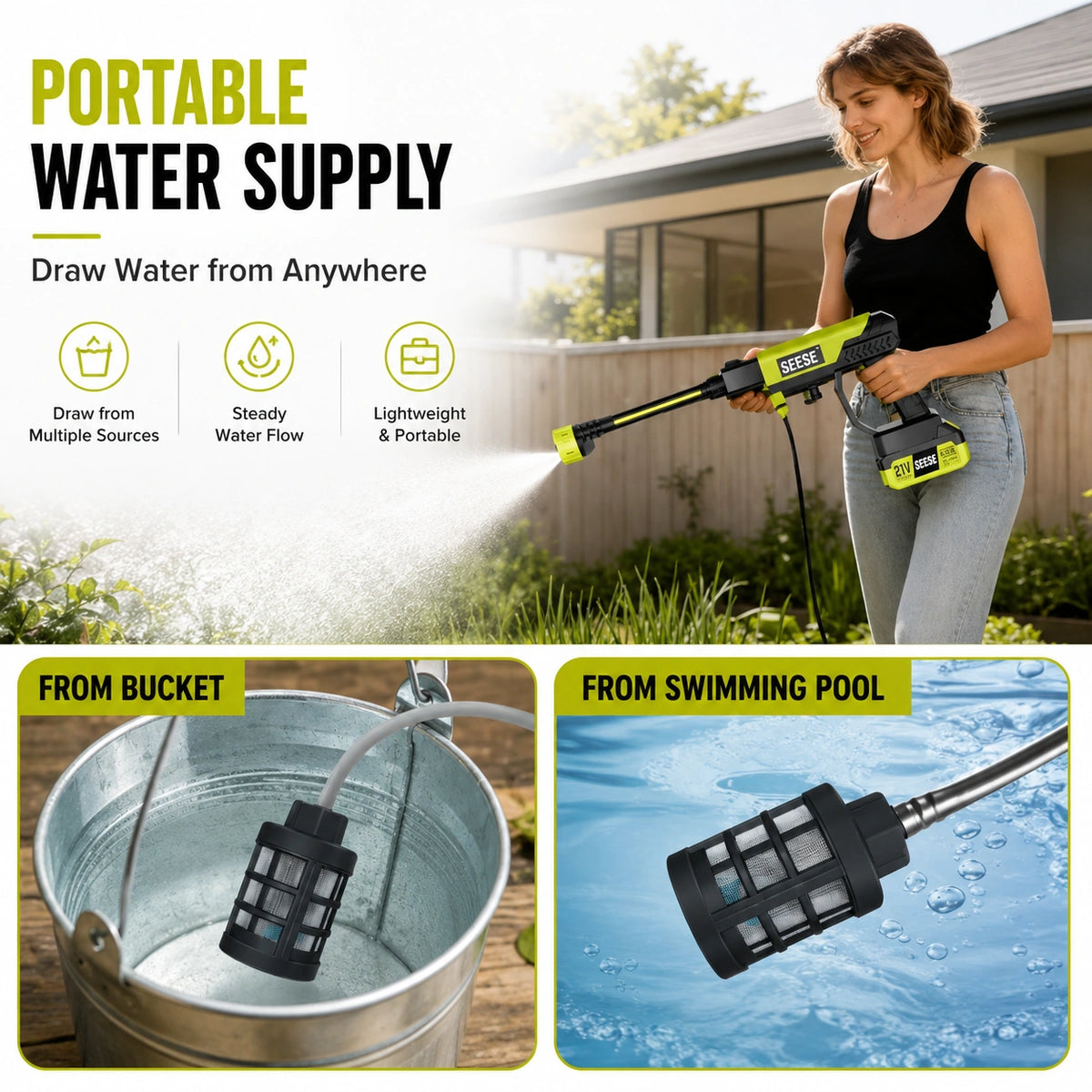 Cordless Portable Pressure Washer