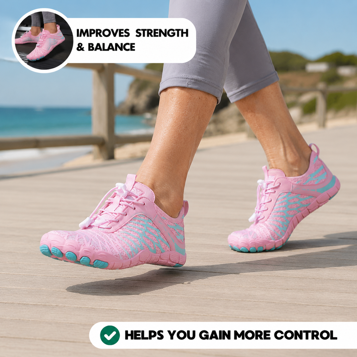 Improves strength and balance
