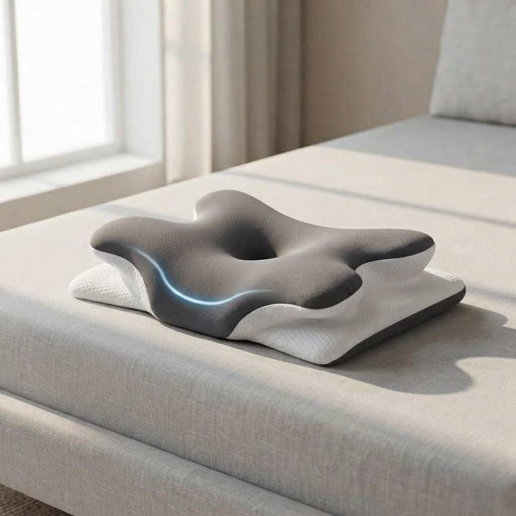 Cooling Ergonomic Memory Foam Neck Pillow