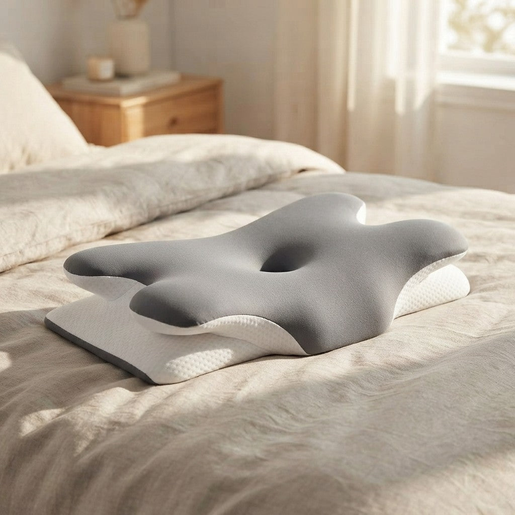 Cooling Ergonomic Memory Foam Neck Pillow