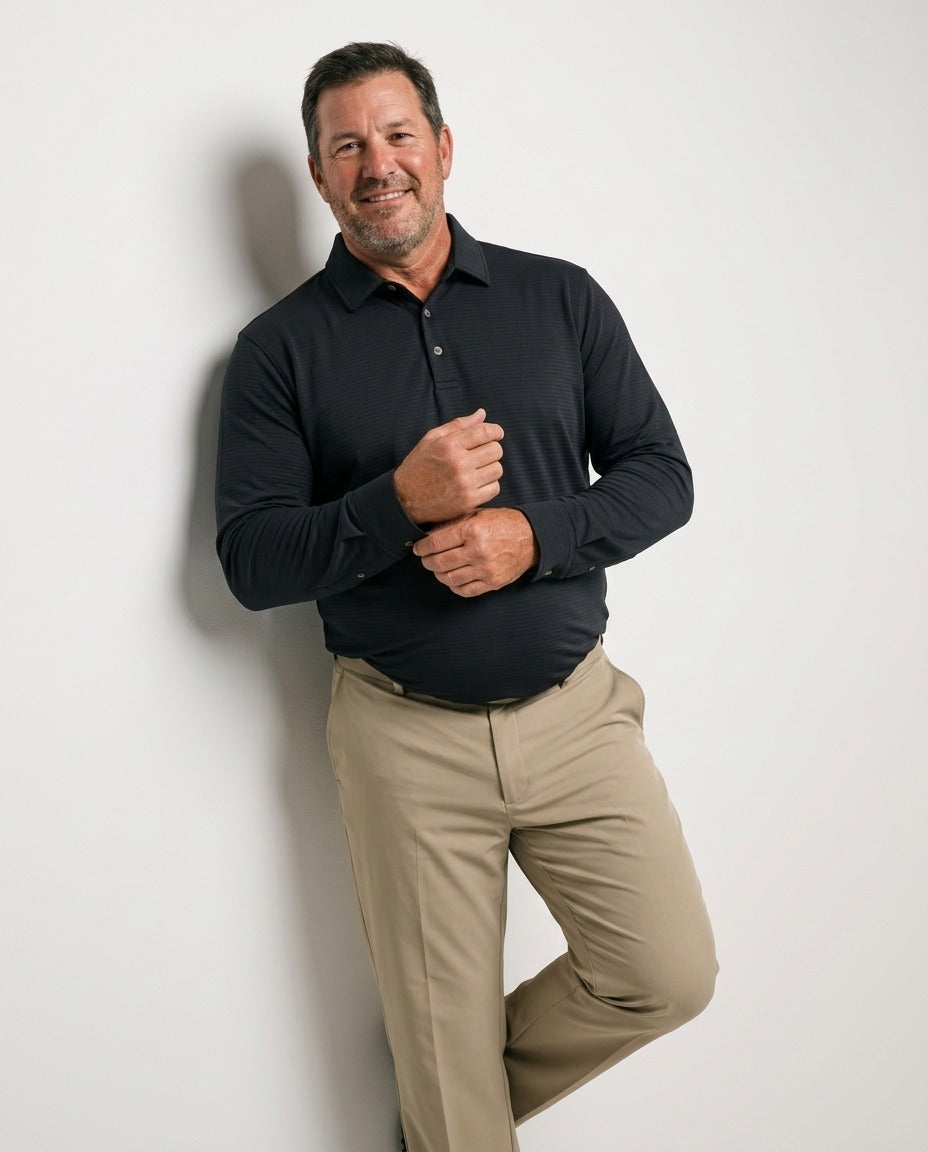 Selorna Back Nine Long Sleeve Polo