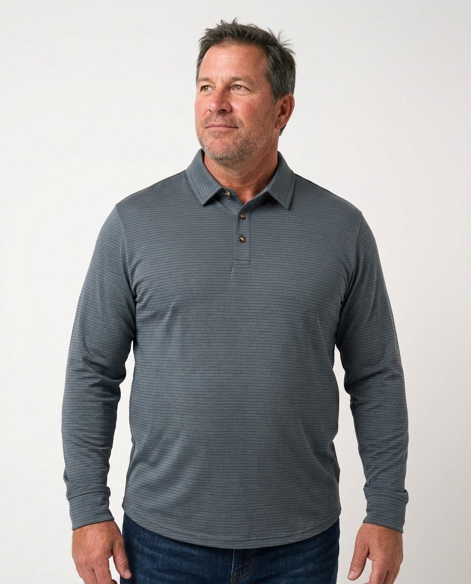 Selorna Back Nine Long Sleeve Polo