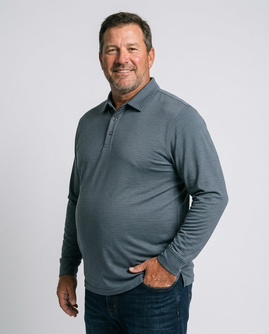 Selorna Back Nine Long Sleeve Polo