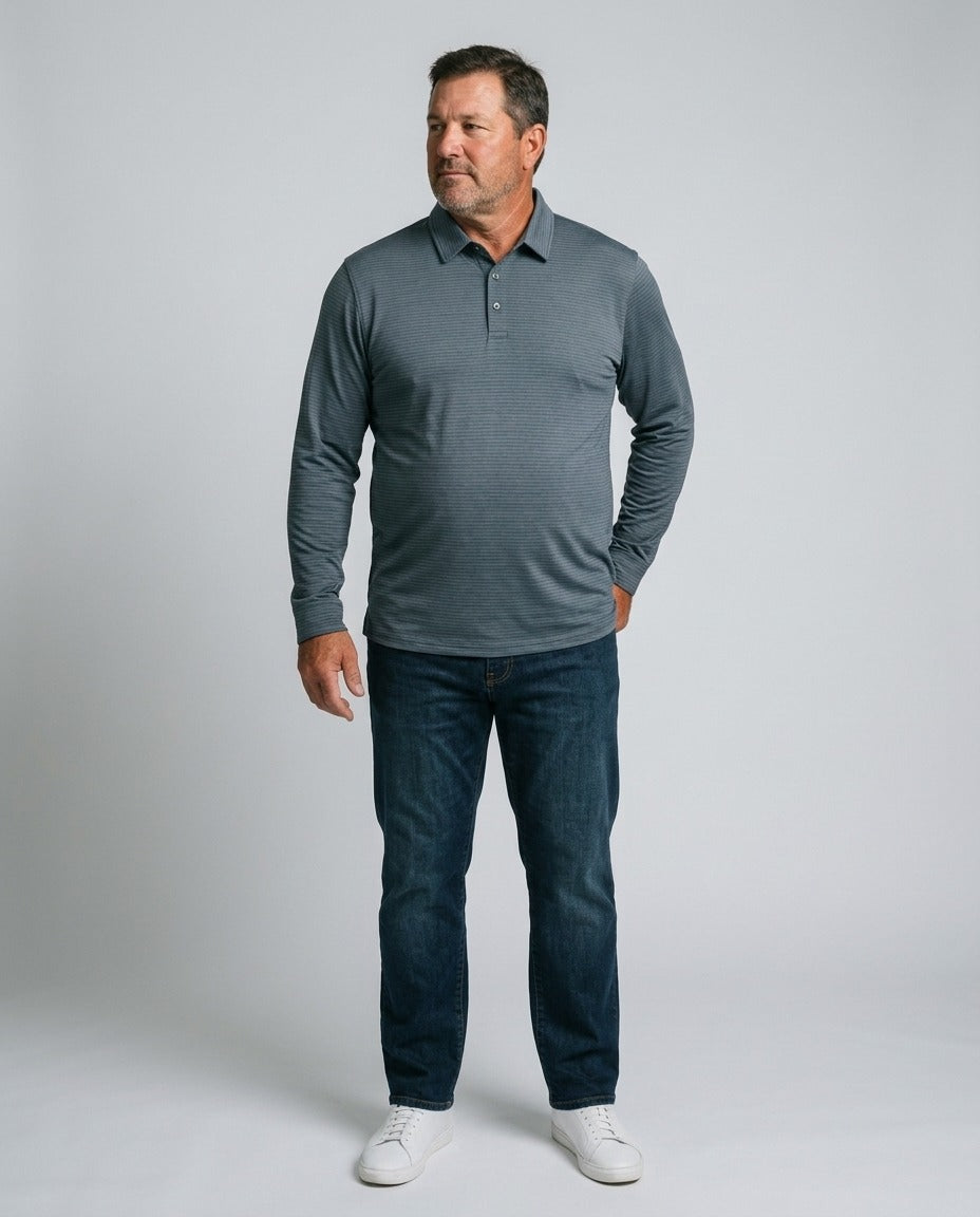 Selorna Back Nine Long Sleeve Polo