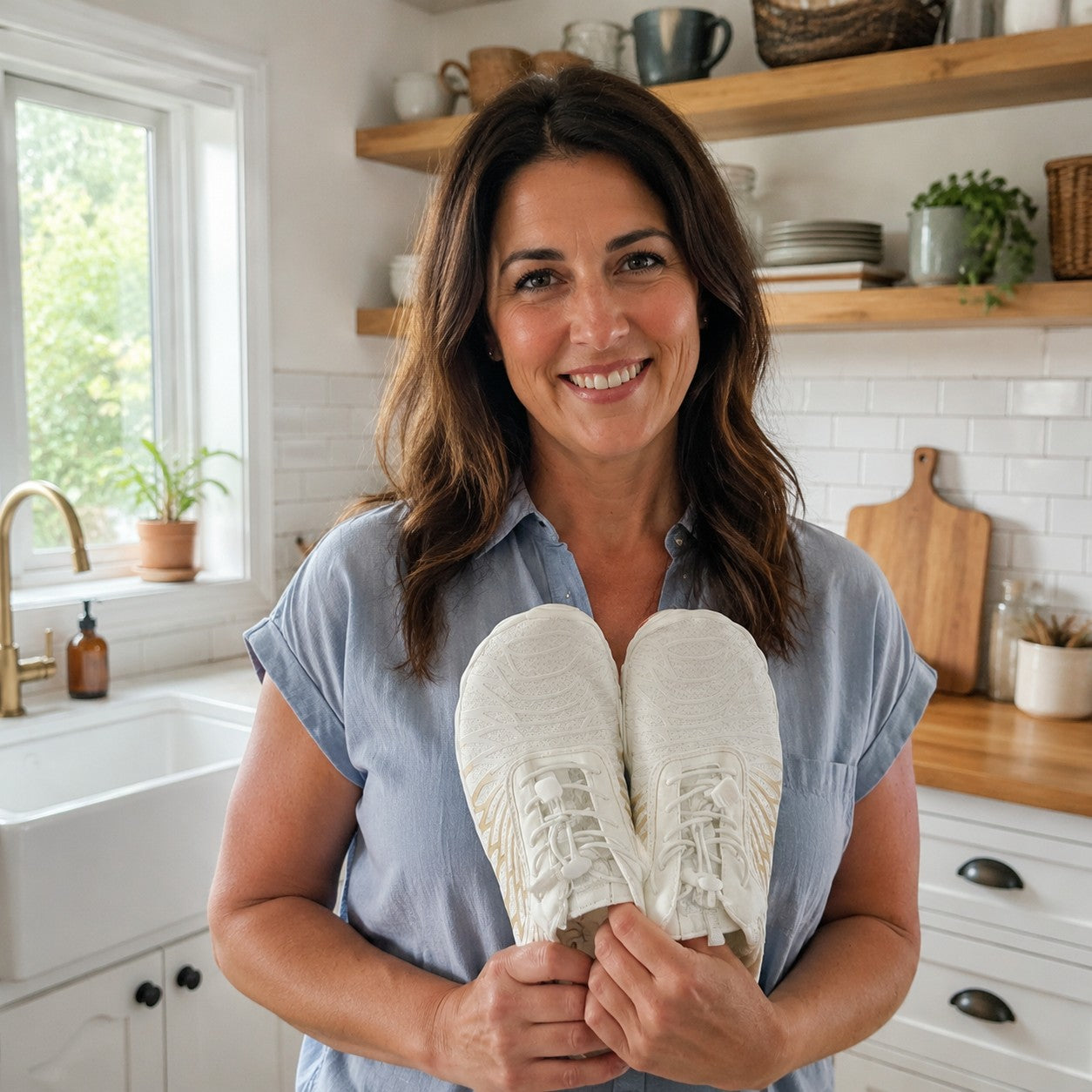 Verified customer review photo - Copper Grounding Barefoot Shoes