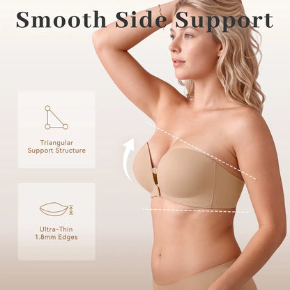 Smooth side support with ultra-thin edges